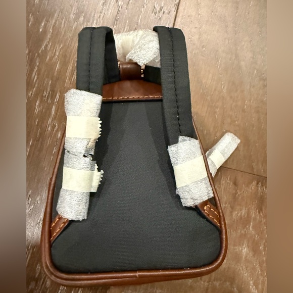 Coach Mini Backpack Key Ring  Signature Canvas Brown - Picture 3 of 9